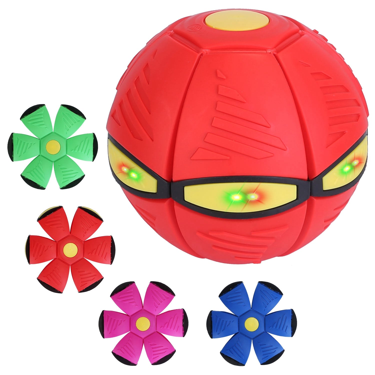 4 Pack Flying Saucer Ball Electric Colorful Flying Toy UFO Ball With LED Lights For Pet Children Outdoor Toy