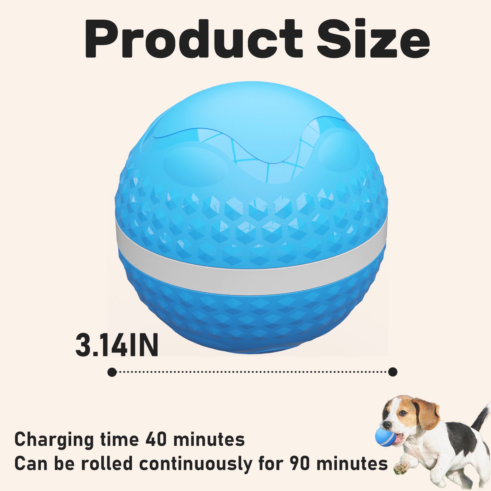 Smart Interactive Dog Toys, Automatic Moving Ball With Lighting Modes...
Automatic Rolling Dog Ball – Interactive Toy That Keeps Dogs Active